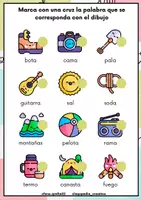 Vista previa - Hojas de trabajo - Cuadernillo Lectura de palabras - página 2