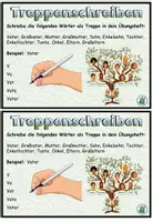 Vorschau - Aufgabenkarten - Treppenschreiben "Meine Familie" Schreibübung - DaZ / DaF / Deutsch - Seite 3