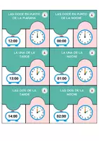 Vista previa - Juegos / Gamificación - Puzles Las horas en reloj analógico y digital - página 3