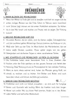 Vorschau - Arbeitsblätter - Lesetext - Frühblüher (Klasse 1/2) - Seite 1
