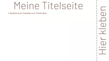 Vorschau - Stundenentwürfe - Eine Lernrolle zum Thema Blut - Seite 1