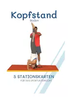 Vorschau - Arbeitsblätter - Kopfstand: Stationskarten für den Sportunterricht - Deckblatt