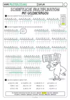 Vorschau - Arbeitsblätter - Schriftliche Multiplikation (2 Arbeitsblätter mit Lösungen - Set 2) - Seite 2