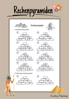 Vorschau - Arbeitsblätter - Rechenpyramiden - Deckblatt