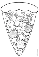Vorschau - Arbeitsblätter - What's on my pizza? - Flipbook (Vocabulary Craftivity) - Seite 2