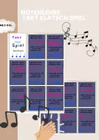 Vorschau - Rhythmus - Notenwerte - Takt Klatsch Spiel : So lernst du Musik spielerisch! - Deckblatt