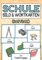 Vorschau - Fördermaterial/Inklusion - SCHULE - Bild & Wortkarten (DaF/DaZ) - Deckblatt