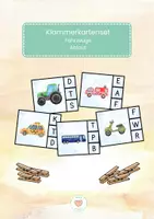 Vorschau - Fördermaterial/Inklusion - Klammerkartenset Fahrzeuge Anlaut - Deckblatt