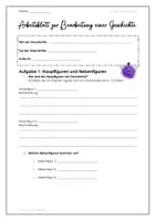 Vorschau - Arbeitsblätter - Inhaltsanalyse_BearbeitungVonGeschichten_aRo - Deckblatt