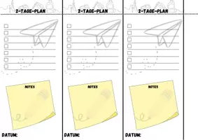 Vorschau - Anderer Materialtyp - Tagespläne_1-3 Tage - Deckblatt