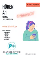 Vista previa - Tarjetas / Manipulativos - A1_AUDIO_PRESENTARSE/SICH VORSTELLEN_Name_Alter_Wohnort_etc - Portada