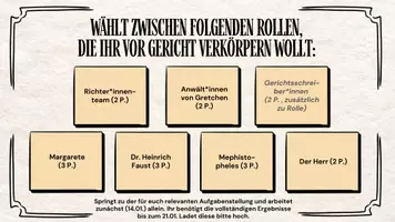 Vorschau - Arbeitsblätter - Gerichtsverhandlung Faust: Wer trägt Schuld an der Tragödie? - Seite 3