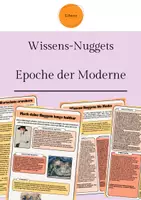 Vorschau - Arbeitsblätter - Wissens-Nuggets: Die Epoche der Moderne - Deckblatt