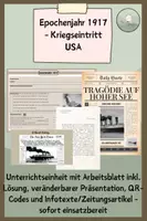 Vorschau - Stundenentwürfe - Epochenjahr 1917 - Kriegseintritt USA - Deckblatt