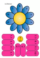 Vorschau - Spiele - Einmaleins - Training mit * 1x1 Blumen in Farbe * #LMPKracher2020 - Seite 1