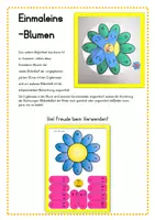 Vorschau - Spiele - Einmaleins - Training mit * 1x1 Blumen in Farbe * #LMPKracher2020 - Deckblatt