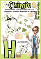 Aperçu - Apprentissages en autonomie - Jeu de chimie de Pâques – Trouve la paire Éléments chimiques - Page de couverture