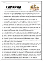 Vorschau - Fördermaterial/Inklusion - Text der Woche: Ramadan - Seite 1