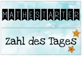 Vorschau - Präsentationen/Tafelbilder - Mathe-Starter-Übersicht - Seite 1