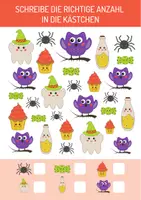 Vorschau - Arbeitsblätter - Mathe Lernblätter Vorschule. Halloween Edition. - Seite 2