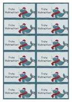 Vorschau - Mal- und Bastelvorlagen - Walklasse- Weihnachtskärtchen, Geschenkanhänger - Seite 1