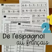 Aperçu - Fiches - Thème: Les numéros - Page de couverture