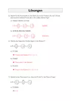 Vorschau - Arbeitsblätter - Analytische Geometrie - Parameterform einer Ebene - Seite 2