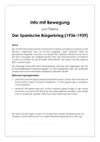 Vorschau - Stundenentwürfe - Information und Bewegung "Der Spanische Bürgerkrieg (1936–1939)" - Deckblatt