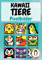 Vorschau - Arbeitsblätter - Pixelbilder: Kawaii Tiere - Pixel-Art, Informatik, Kunst - Deckblatt