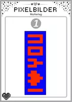 Vorschau - Arbeitsblätter - Pixelbilder: Muttertag - Pixel-Art, Informatik, Kunst - Seite 2