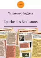 Vorschau - Arbeitsblätter - Wissens-Nuggets: Die Epoche des Realismus - Deckblatt
