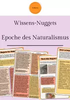 Vorschau - Arbeitsblätter - Wissens-Nuggets: Die Epoche des Naturalismus - Deckblatt