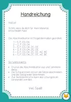 Vorschau - Stationenlernen - Abschreibkartei - Satzglieder - Seite 1