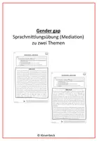 Vorschau - Arbeitsblätter - Mediation: gender care und gender pay gap - Deckblatt