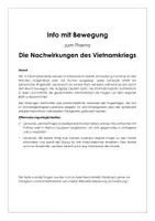 Vorschau - Stundenentwürfe - Information und Bewegung "Die Nachwirkungen des Vietnamkriegs" - Deckblatt