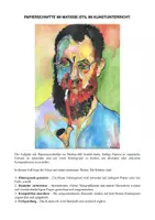 Vorschau - Arbeitsblätter - Eigene Werke mit Papierschnitte im Matisse-Stil anfertigen - Seite 1