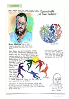 Vorschau - Arbeitsblätter - Eigene Werke mit Papierschnitte im Matisse-Stil anfertigen - Deckblatt