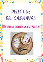 Vista previa - Tarjetas / Manipulativos - Detectius de carnaval: De quina disfressa es tracta? - Portada