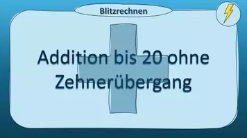 Vorschau - Präsentationen/Tafelbilder - Blitzrechnen "Addition bis 20 ohne ZÜ" - interaktiv - Seite 2