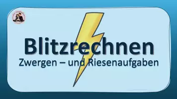 Vorschau - Präsentationen/Tafelbilder - Blitzrechnen "Zwergen- und Riesenaufgaben bis 20" - interaktiv - Seite 1