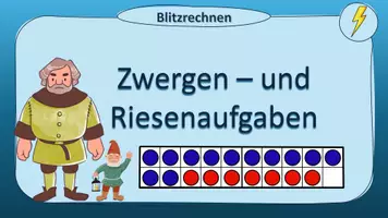 Vorschau - Präsentationen/Tafelbilder - Blitzrechnen "Zwergen- und Riesenaufgaben bis 20" - interaktiv - Seite 2