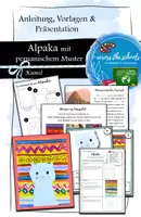 Vorschau - Mal- und Bastelvorlagen - Alpaka mit peruanischem Muster: Anleitung & Präsentation - Deckblatt