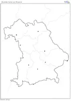 Vorschau - Arbeitsblätter - Bayern – Stumme Karten zum Ausfüllen (Sachunterricht/Geografie, Grundschule) - Seite 2