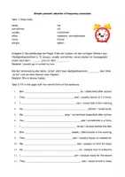 Vorschau - Arbeitsblätter - simple present adverbs of frequency exercises with solutions - Deckblatt