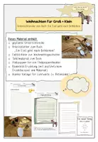 Vorschau - Unterrichtsreihen - Weihnachten für Klein + Groß (Ein Esel geht nach Bethlehem) - Deckblatt