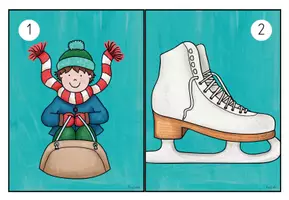 Vorschau - Arbeitsblätter - Lesespaziergang - Wintersport (1. - 2. Klasse) - Seite 1