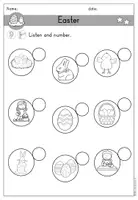 Vorschau - Arbeitsblätter - Easter Ostern Arbeitsblatt Hörverstehen differenziert - Englisch - Seite 3