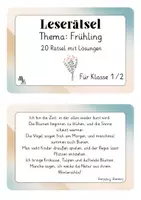 Vorschau - Spiele - Leserätsel zum Thema Frühling Klasse 1/2 - Seite 1