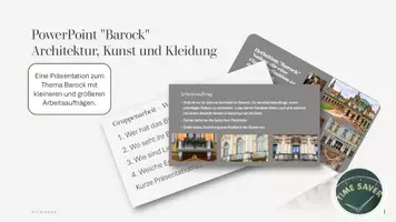 Vorschau - Arbeitsblätter - "Barock" Architektur, Kunst und Kleidung - Seite 1