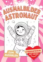 Vorschau - Mal- und Bastelvorlagen - Astronaut Ausmalbilder Kinder Weltall Weltraum Fensterbilder Mandala Bilder ausmalen - Deckblatt